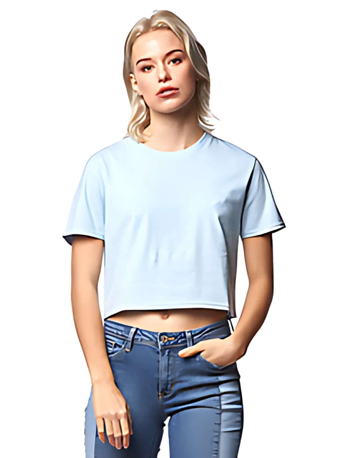 Relaxed Fit Cropped Tee